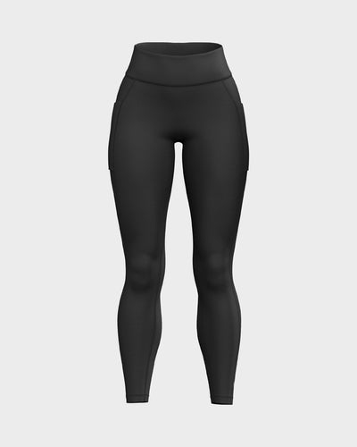 Women's High Waisted Functional Leggings - Black