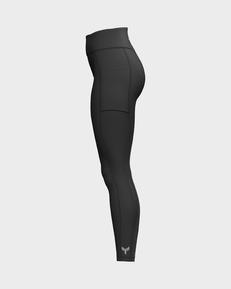 Women's High Waisted Functional Leggings - Black