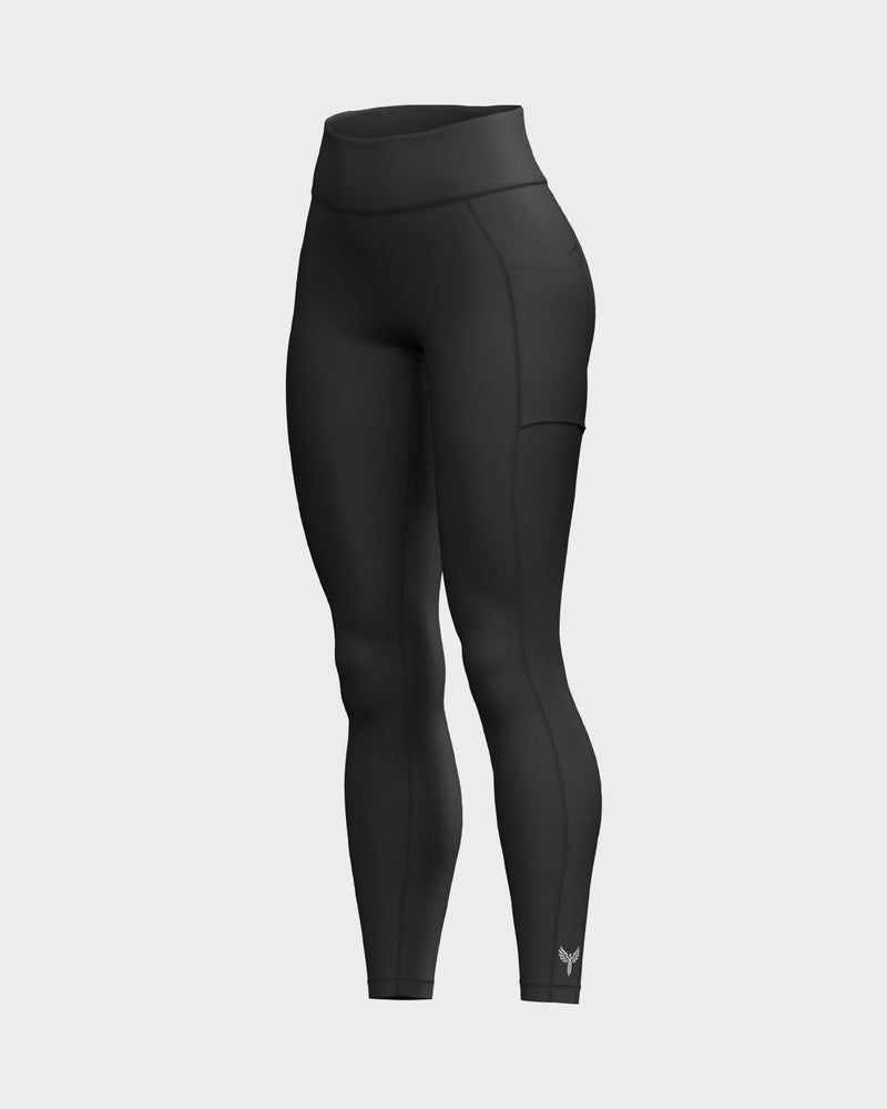 Women's High Waisted Functional Leggings - Black