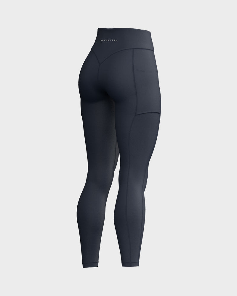 Women's High Waisted Functional Leggings - Navy