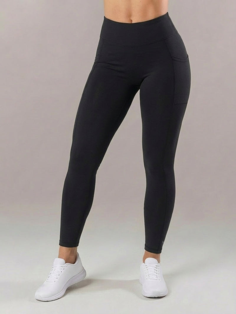 Women's High Waisted Functional Leggings - Black
