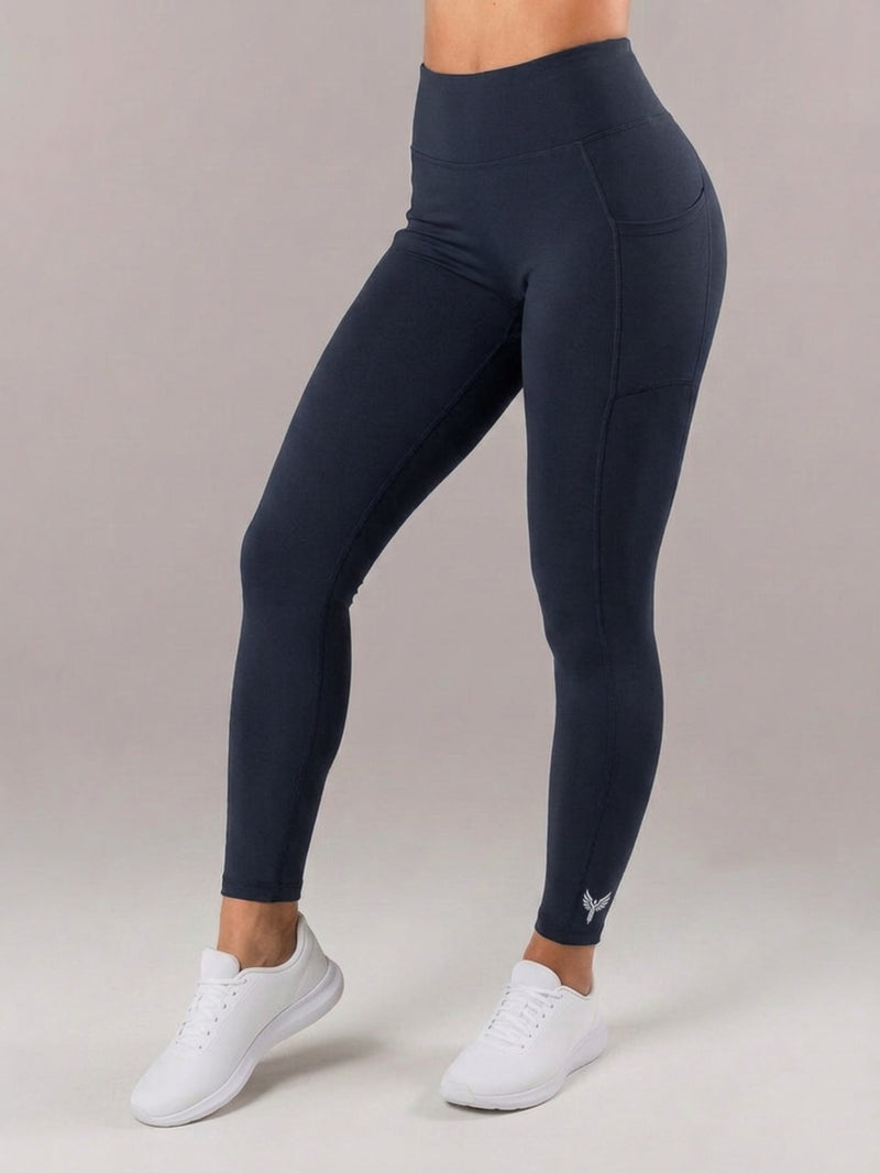 Women's High Waisted Functional Leggings - Midnight Navy